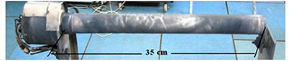 Vertical limiter after plasma exposition in 1000 shots.