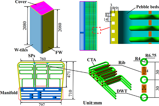 WCCB blanket structure design.