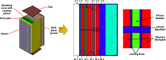 Neutronics model of a typical CFETR blanket module.